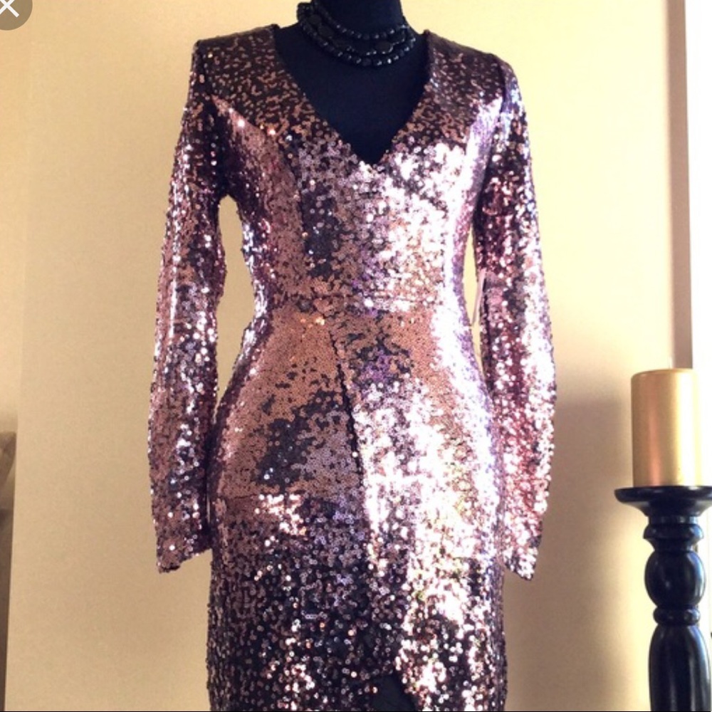 NWOT purple sequin Charlotte Russe dress